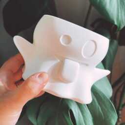 Ghost Plant Pot Spooky Planter With Drainage - thumbnail 3