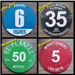 Custom Ski Piste Sign, Rustic Mountain Wall Art, Man Cave Decor - thumbnail 2