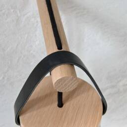 No. 07 Matt Black - Wall Light Scandinavian Design Handmade Solid Oak Cord Switch Eu/Uk/Us Plug Bedside Table - thumbnail 2