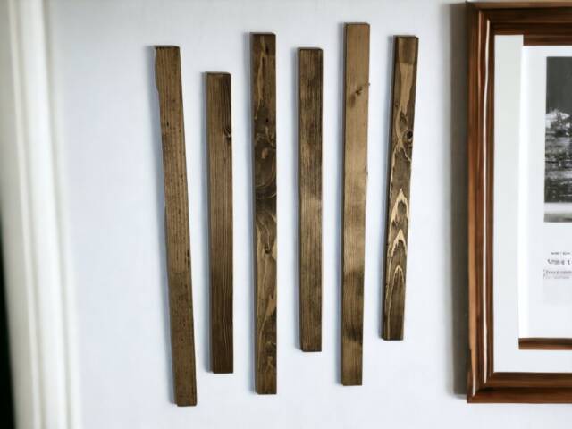 Acoustic Wood Wall Panels - Wooden Slat Art Solid Reclaimed The Chichester - image 1