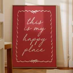 This Is My Happy Place Art Print Cosy Home Decor - thumbnail 1