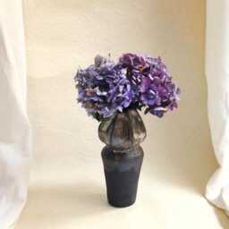 "Handcrafted Black Ceramic Vase in The Shape Of A Tulip ""Bourgeon" - thumbnail 3