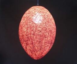 "Paper Rope Pendant Light - Woven Decor Lamp, 11.8"" X 15.7" - thumbnail 1