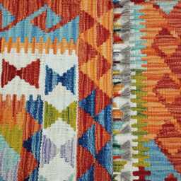 Classic Rug, Handmade Artisan Afghan Turkish Scandinavian Navajo Bohemian Wool Flatweave Multicolour Kilim Rug 157x100 cm - thumbnail 3