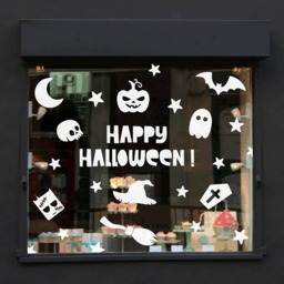 Happy Halloween Wall Decal - Seasonal Shop Window Stickers Display Lswd-Hw001Tr - thumbnail 1