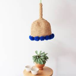 Indigo Artisan Crochet Lamp - thumbnail 1
