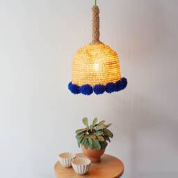 Indigo Artisan Crochet Lamp - thumbnail 2
