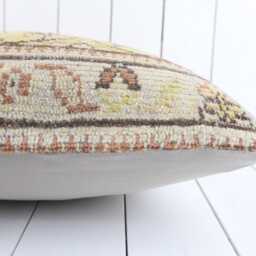 Vintage Turkish Kilim Pillow Cover Bohemian Decorative Cushion - 18''x18'' - thumbnail 4