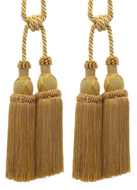 "D??copro Double Curtain & Drapery Tassel Tieback, Length 10"" - 25cm, Spread 30" - image 1