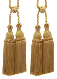 "D??copro Double Curtain & Drapery Tassel Tieback, Length 10"" - 25cm, Spread 30" - thumbnail 1