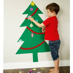 Felt Christmas Tree PDF Pattern For Kids, Playset School, With Ornaments Pattern, Craft - thumbnail 4