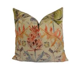 Voyage - Colscott Pomegranate Beautiful Watercolour Thistle Trail Cushion Cover Handmade Throw Pillow Designer Home Decor - thumbnail 1