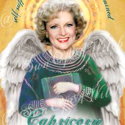 Capricorn Betty White Guardian Angel Prayer Candle - thumbnail 3