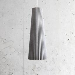 Sculptural Concrete Pendant Light Handmade Modern Lighting - thumbnail 3