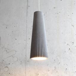 Sculptural Concrete Pendant Light Handmade Modern Lighting - thumbnail 2