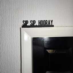 Sip. Hooray Door Topper, Fun Drinking Decor, Quirky Bar Accent, Wine Lover Wall Art, Unique Gift For Cocktail Enthusiasts - thumbnail 3