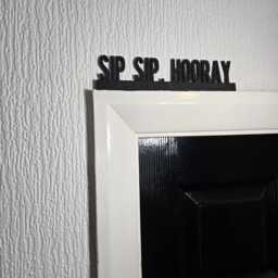 Sip. Hooray Door Topper, Fun Drinking Decor, Quirky Bar Accent, Wine Lover Wall Art, Unique Gift For Cocktail Enthusiasts - thumbnail 2