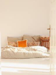 Mustard Soft Velvet Cushion With Fringe, Decorative Pillow, Velvet Sofa Cushion, Pillow For Children's Room