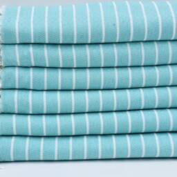 "Turquoise Towel, Turkey Towel, Striped Towel, Turkish Towel, 37""x70" - thumbnail 2