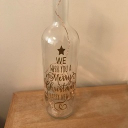 We Wish You A Merry Christmas & Happy New Year Light Up Bottle - thumbnail 3