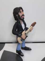 Bruce Springsteen Figurine, Rock Star Doll, Miniature Sculpture, Hand Made Polymer Clay Figurine, Home Decor - thumbnail 4
