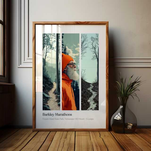 Barkley Marathons Poster Tennessee Ultra Marathon Art Print - image 1