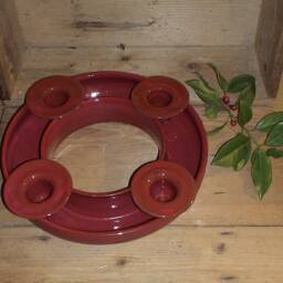 Candlestick Ring, Advent Flower Ring Red - Nr A5 - thumbnail 4