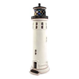 Handmade Ceramic Lighthouse Candle Holder - Point Vicente Usa. Unique Home Decorating Souvenir Birthday Christmas Gifts. in Suvena - thumbnail 3