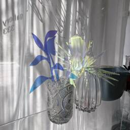 Rosy Future Flowers - Objects D'art, Decorative Flowers, Acrylic Bouquet, Iridescent Home Decore, Retro Romantic Exotic, Funky Homeware - thumbnail 4