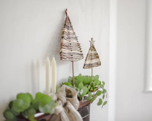Christmas Tree Decoration , Eco Friendly, Willow Sculpture, Decorations, Free Standing Trees, Table Centrepiece, Mantle Place Deco - image 1