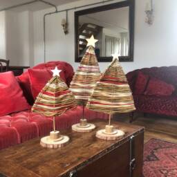 Christmas Tree Decoration , Eco Friendly, Willow Sculpture, Decorations, Free Standing Trees, Table Centrepiece, Mantle Place Deco - thumbnail 2