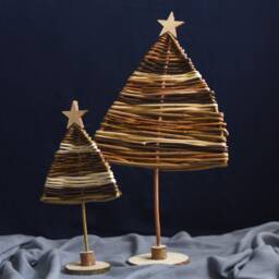 Christmas Tree Decoration , Eco Friendly, Willow Sculpture, Decorations, Free Standing Trees, Table Centrepiece, Mantle Place Deco - thumbnail 3