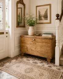 Handmade Hallway Shoe Storage Bench