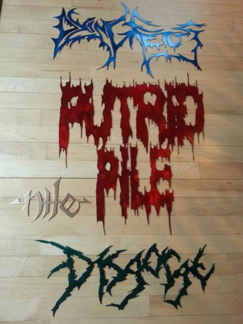 Custom Metal Band Sign Ornate Heavy Wall Art - 24'' - image 1