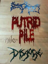 Custom Metal Band Sign Ornate Heavy Wall Art - 24'' - thumbnail 1