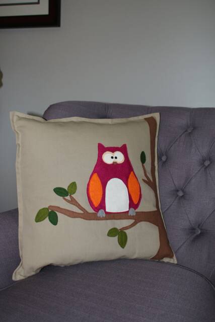 Purple Owl Pillow - image 1