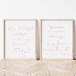 Inspirational Quote Print Set - Children's Wall Art, Nursery Decor - thumbnail 3