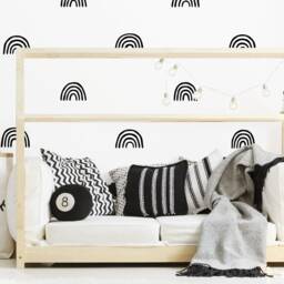 Scandinavian Rainbow Wall Decals - Nursery Decals, Sticker, Decor, Kids Room Decor - thumbnail 4