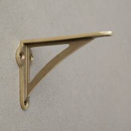 Brass Shelf Brackets Ironbridge - Heavy Solid Cast Kitchen Book Gold Wall Old Antique Victorian English Shaker Minimal 4, 6, 7, 8, 10 - thumbnail 3