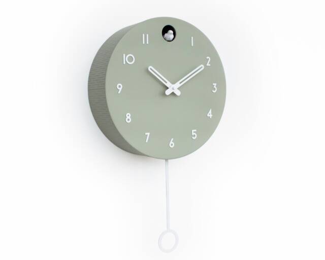 Cuckoo Clock - Linden Green With White Accessories - image 1