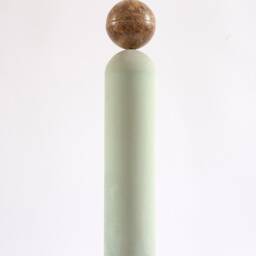 Concrete Tube Pendant Light With Epoxy Bubble - thumbnail 3
