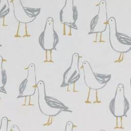 Seagull Laridae Nautical Marine Seaside Natural White Cushion Cover , Throw Pillow Scatter Cushions UK - thumbnail 2