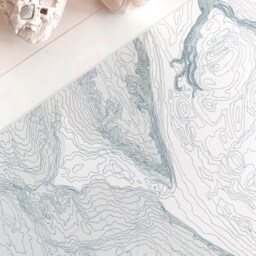 Tacoma Narrows Gig Harbor Point Defiance Map Hand Drawn Topographic Washington Bathymetric Drawing - Art Print Home Gift Puget Sound - thumbnail 3