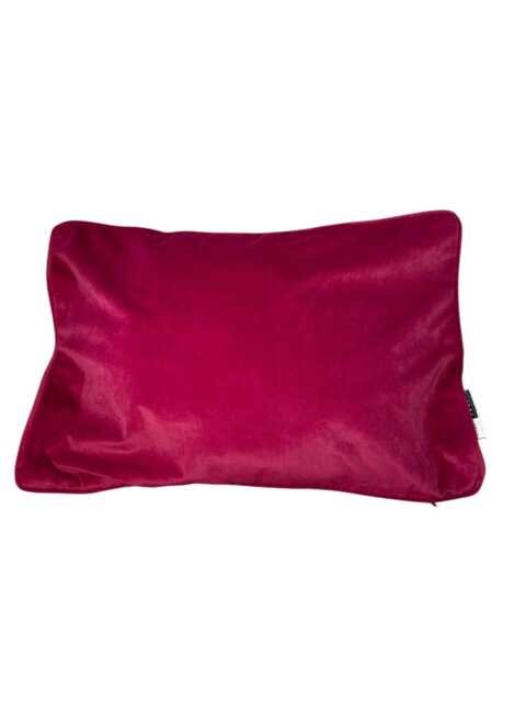 Burgundy Velvet Cushion By Malini, Luxury Home Decor - 30x45 cm - image 1