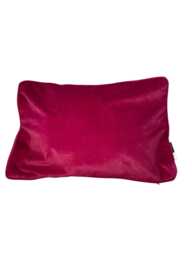 Burgundy Velvet Cushion By Malini, Luxury Home Decor - 30x45 cm