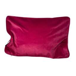 Burgundy Velvet Cushion By Malini, Luxury Home Decor - 30x45 cm - thumbnail 2