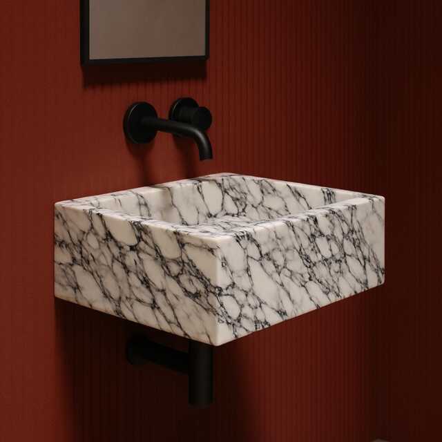 Calacatta Viola Marble Sink, Marble Wash Basin, Trendy Bathroom Sink, Vanity, Bathroom Sink, Bathroom Marble Wash Basin - image 1