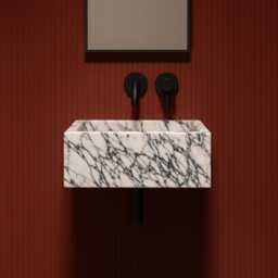 Calacatta Viola Marble Sink, Marble Wash Basin, Trendy Bathroom Sink, Vanity, Bathroom Sink, Bathroom Marble Wash Basin - thumbnail 3