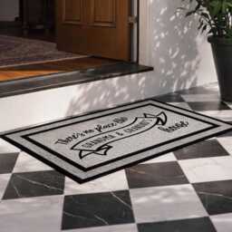 Family Name Exterior Doormat, Personalised Outdoor Welcome Rug - thumbnail 2