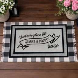 Family Name Exterior Doormat, Personalised Outdoor Welcome Rug - thumbnail 3